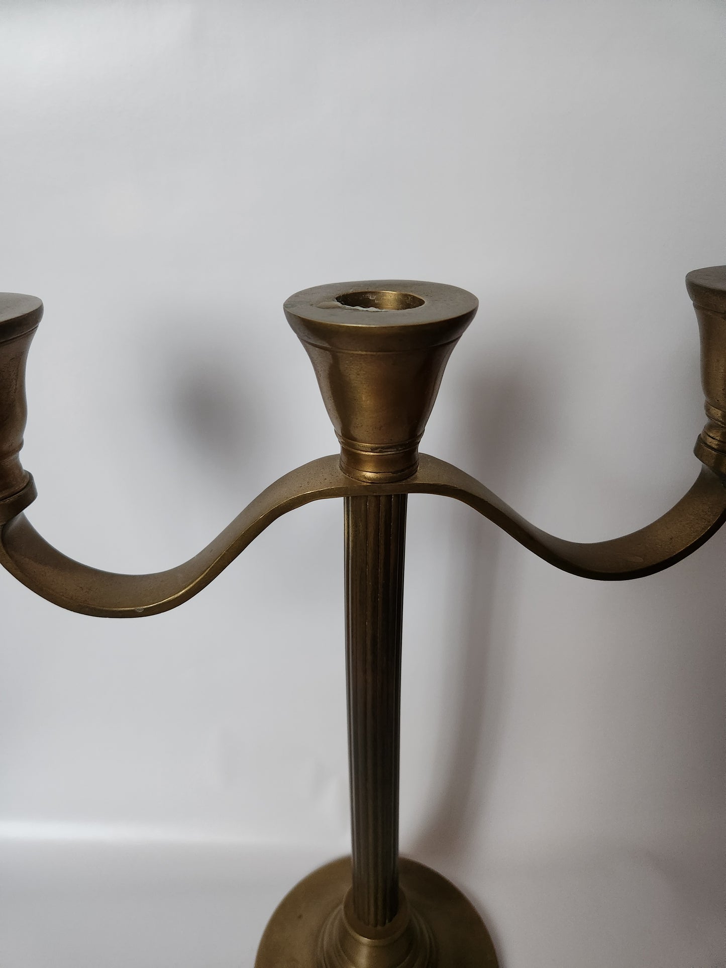 Elegant vintage brass candelabra