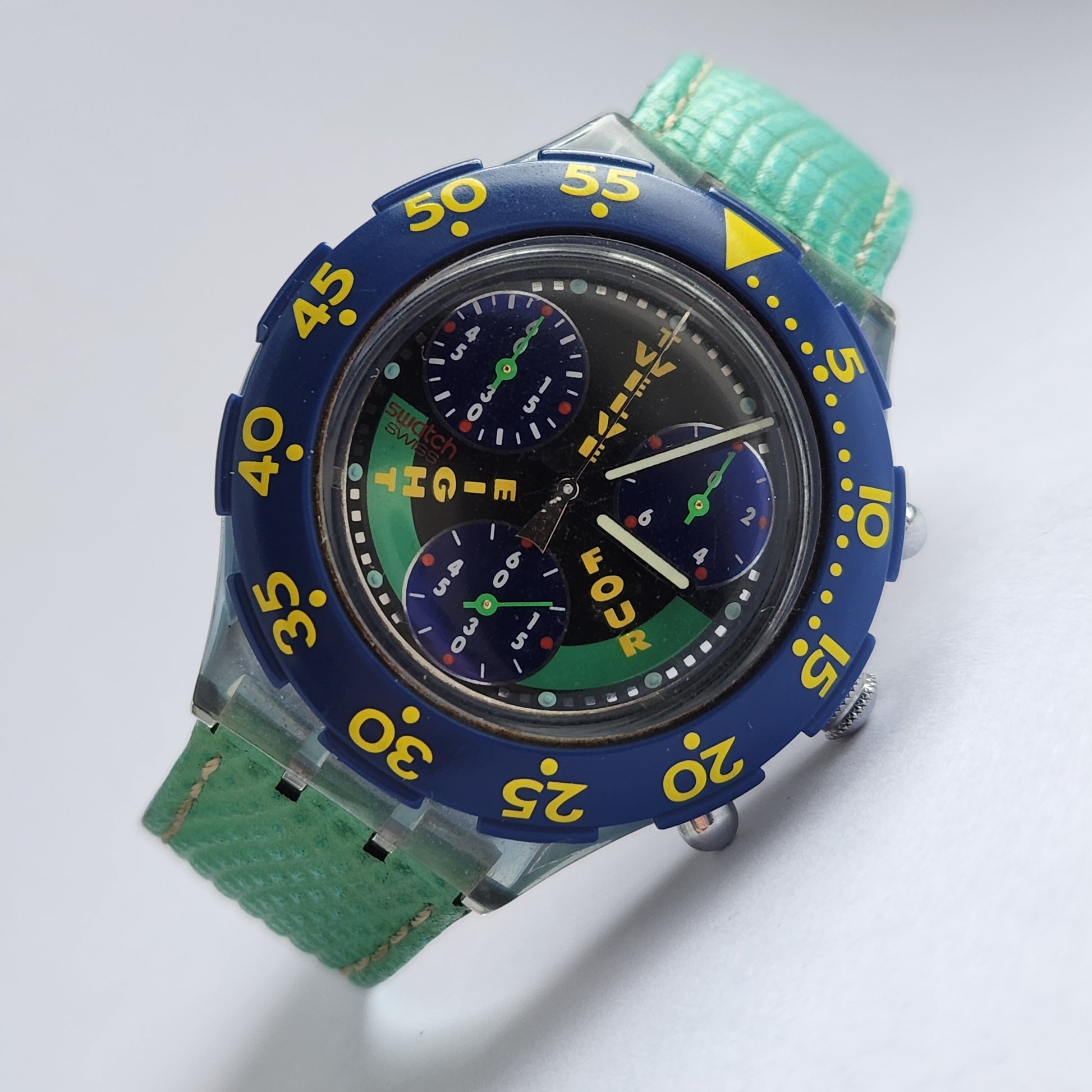 Swatch Watch SEN100 "SLAMMA JAM" AquaChrono 1995