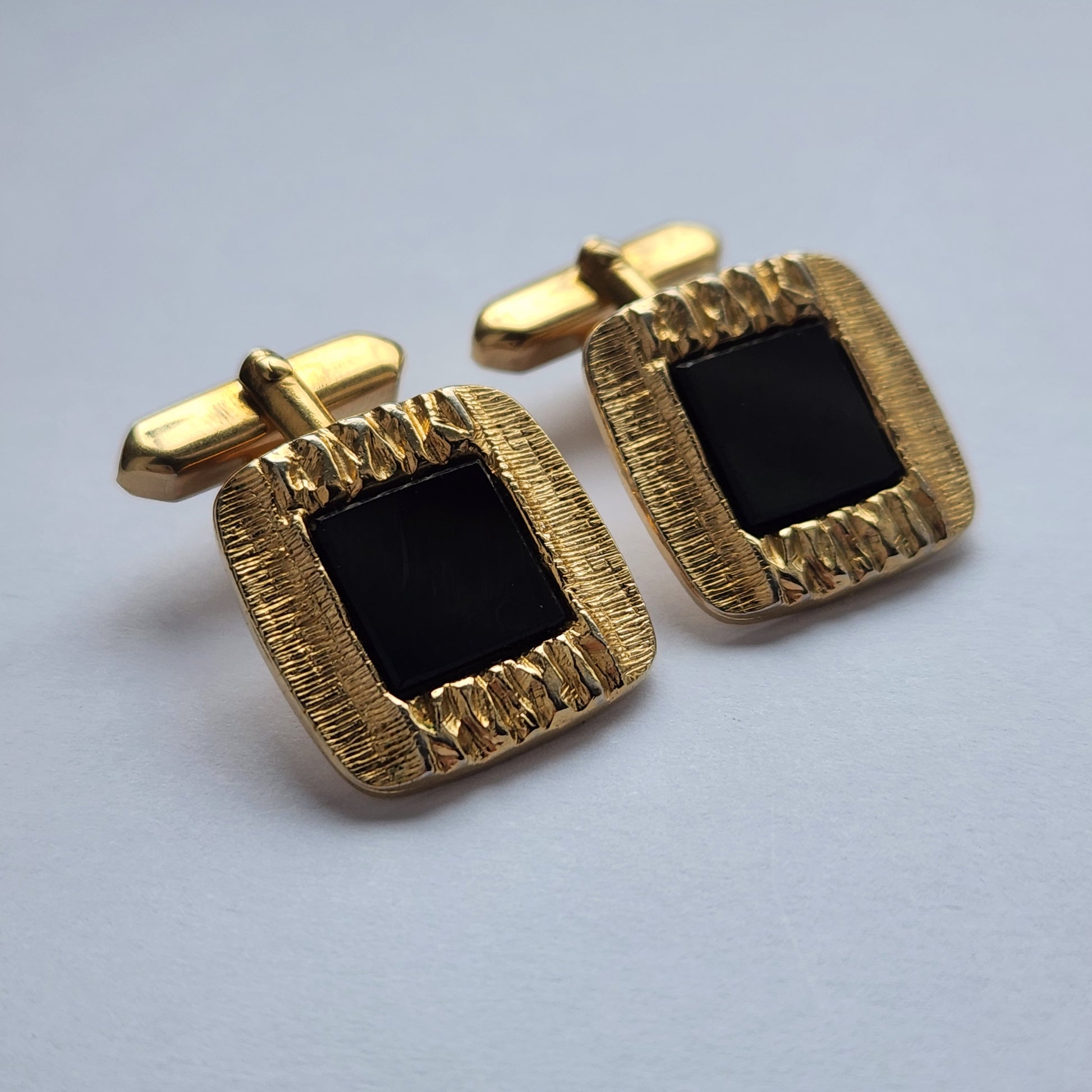 Vintage gold tone Cufflinks made in Germany 1960s