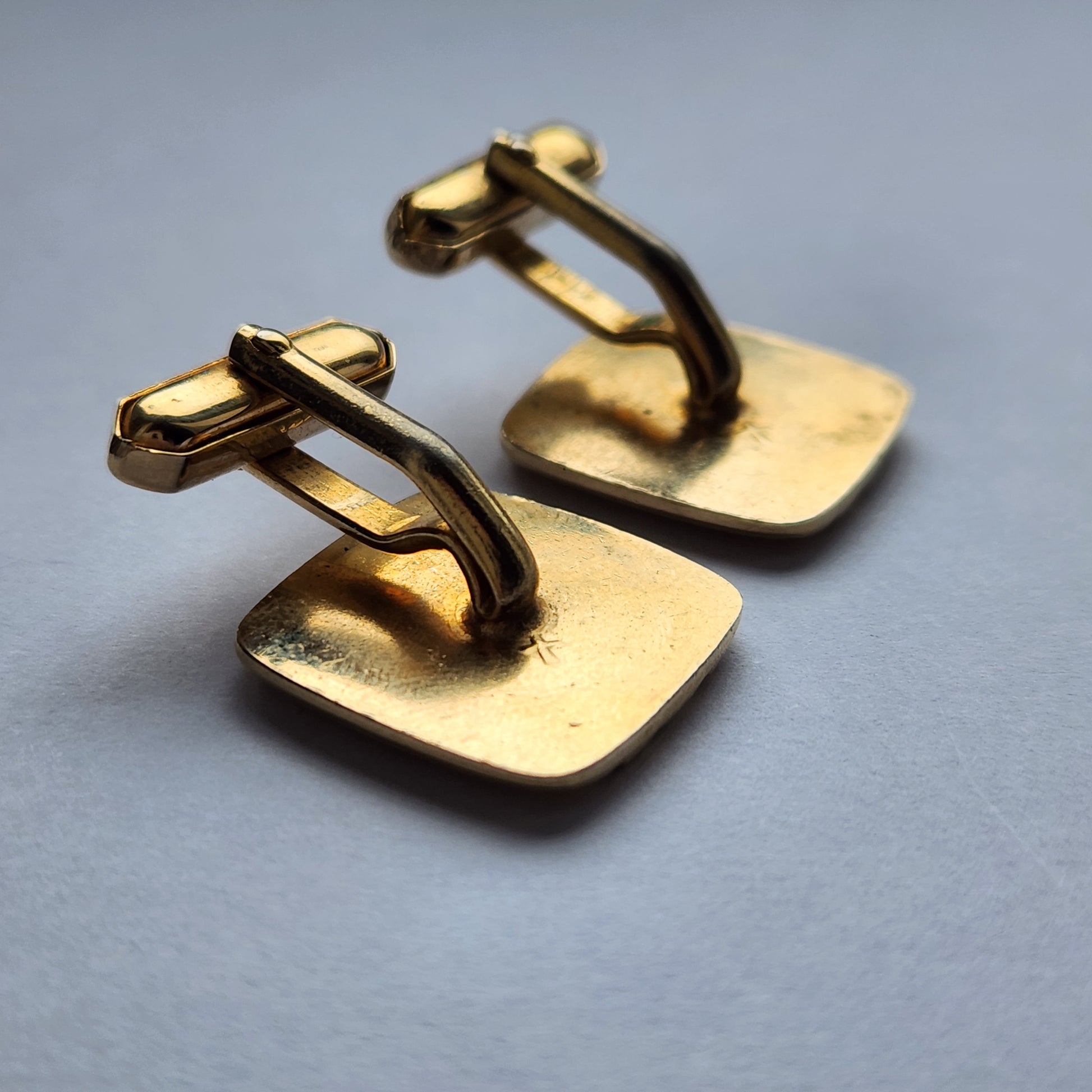 Vintage gold tone Cufflinks made in Germany 1960s