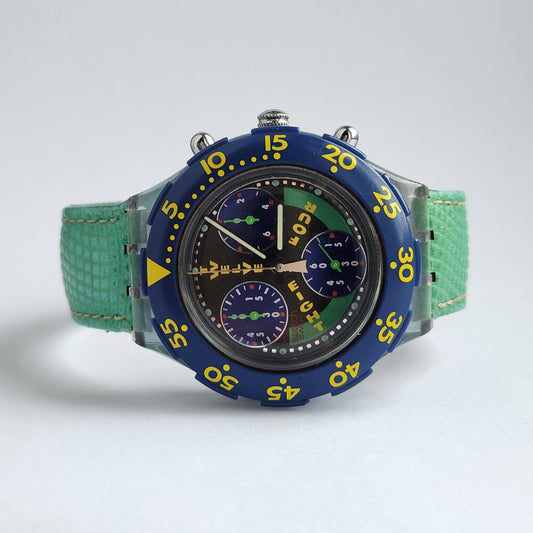 Swatch Watch SEN100 "SLAMMA JAM" AquaChrono 1995