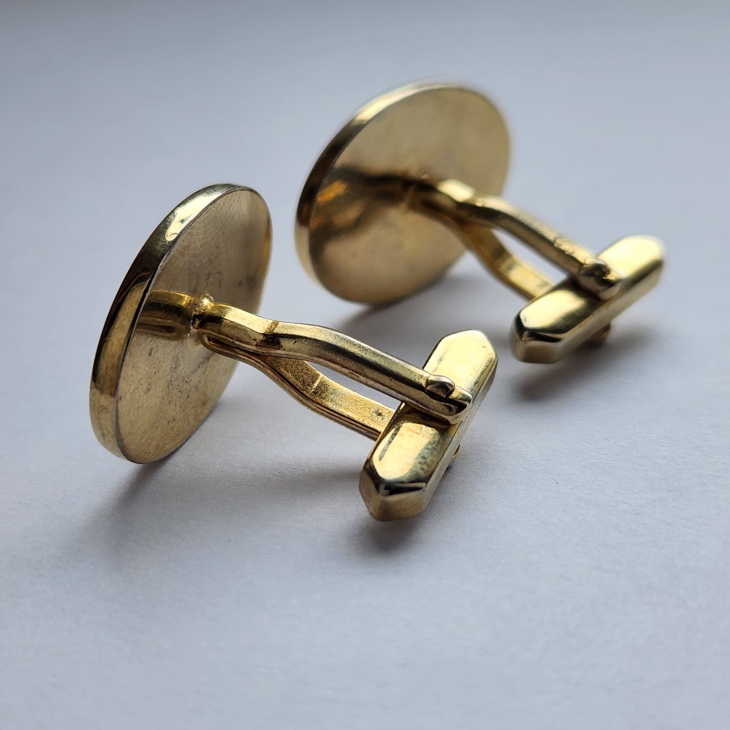 Classic cufflinks from the back