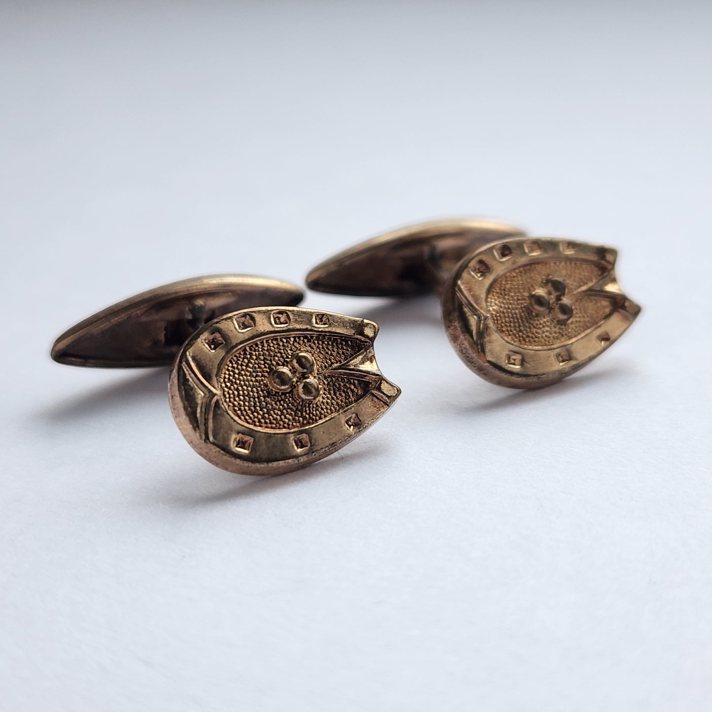 Gold-tone horseshoe cufflinks from the 1960s