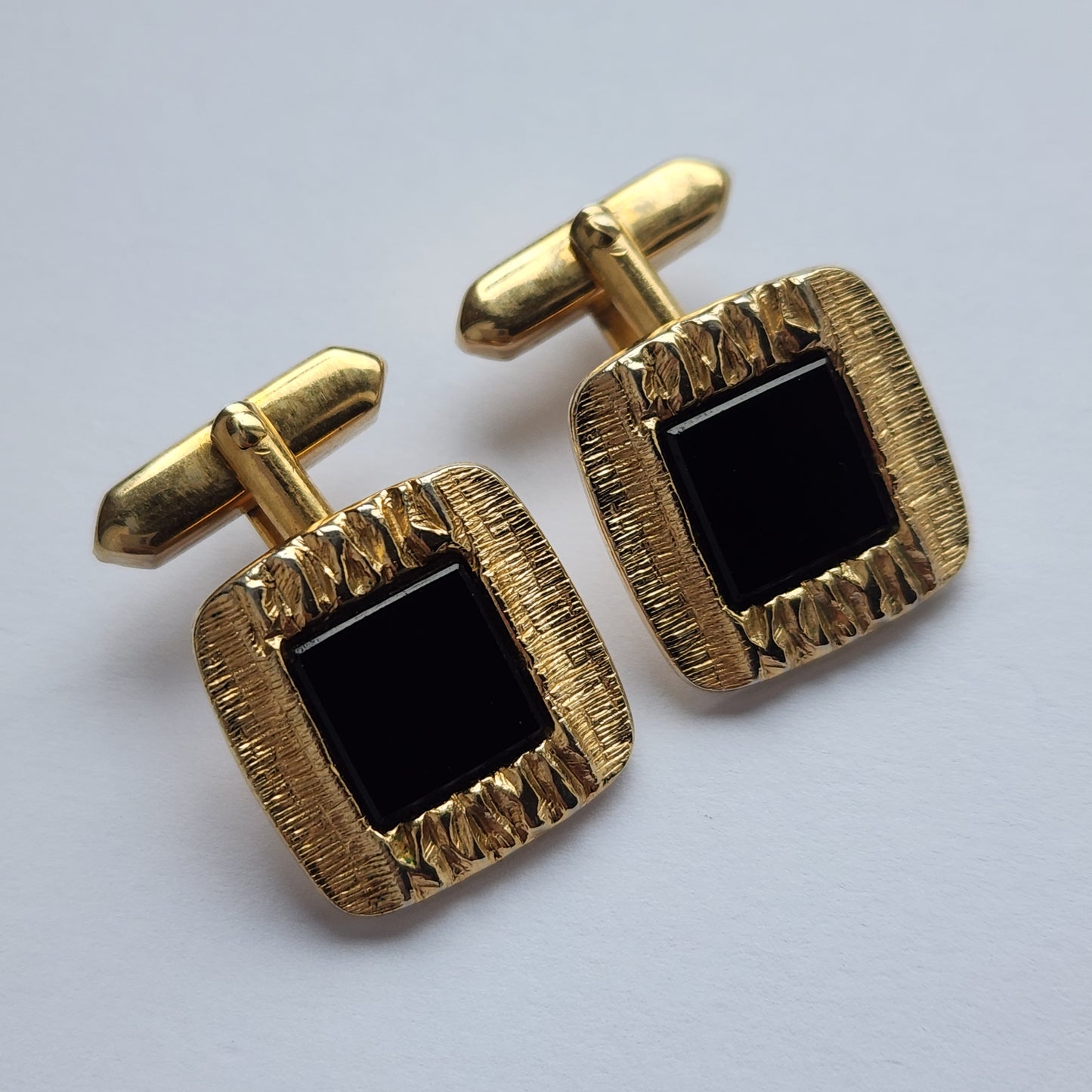 Vintage gold tone Cufflinks made in Germany 1960s