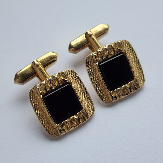 Vintage gold tone Cufflinks made in Germany 1960s