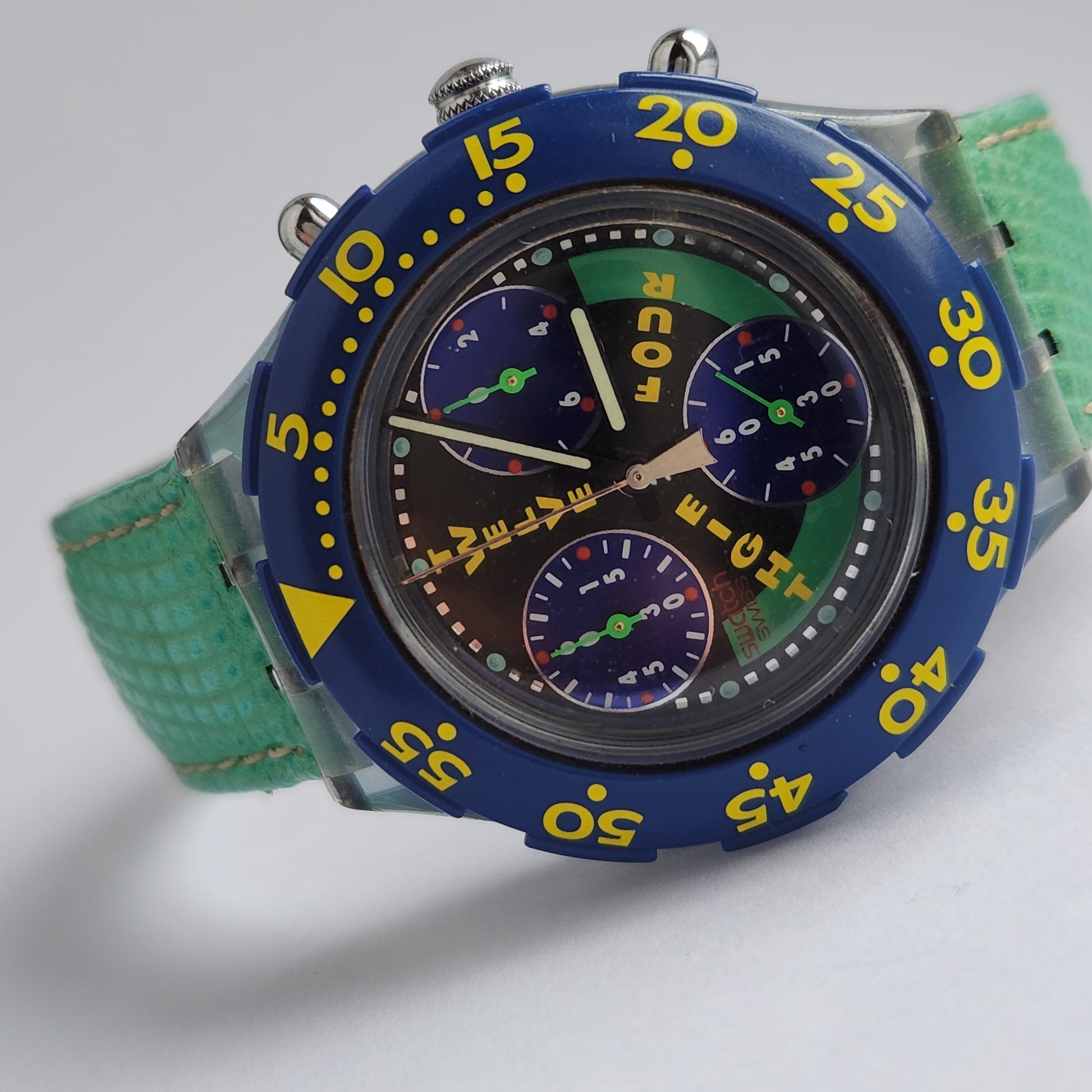 Swatch Watch SEN100 "SLAMMA JAM" AquaChrono 1995