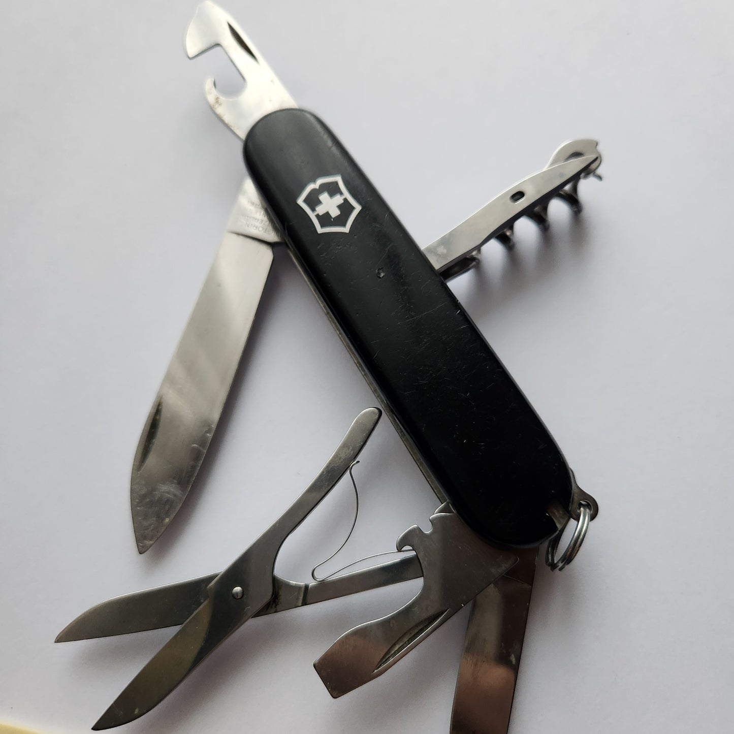 Vintage Black victorinox pocket knife 9cm