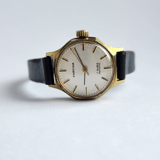 Vintage Prätina 17 Rubis Antichoc 1960s Mechanical Watch