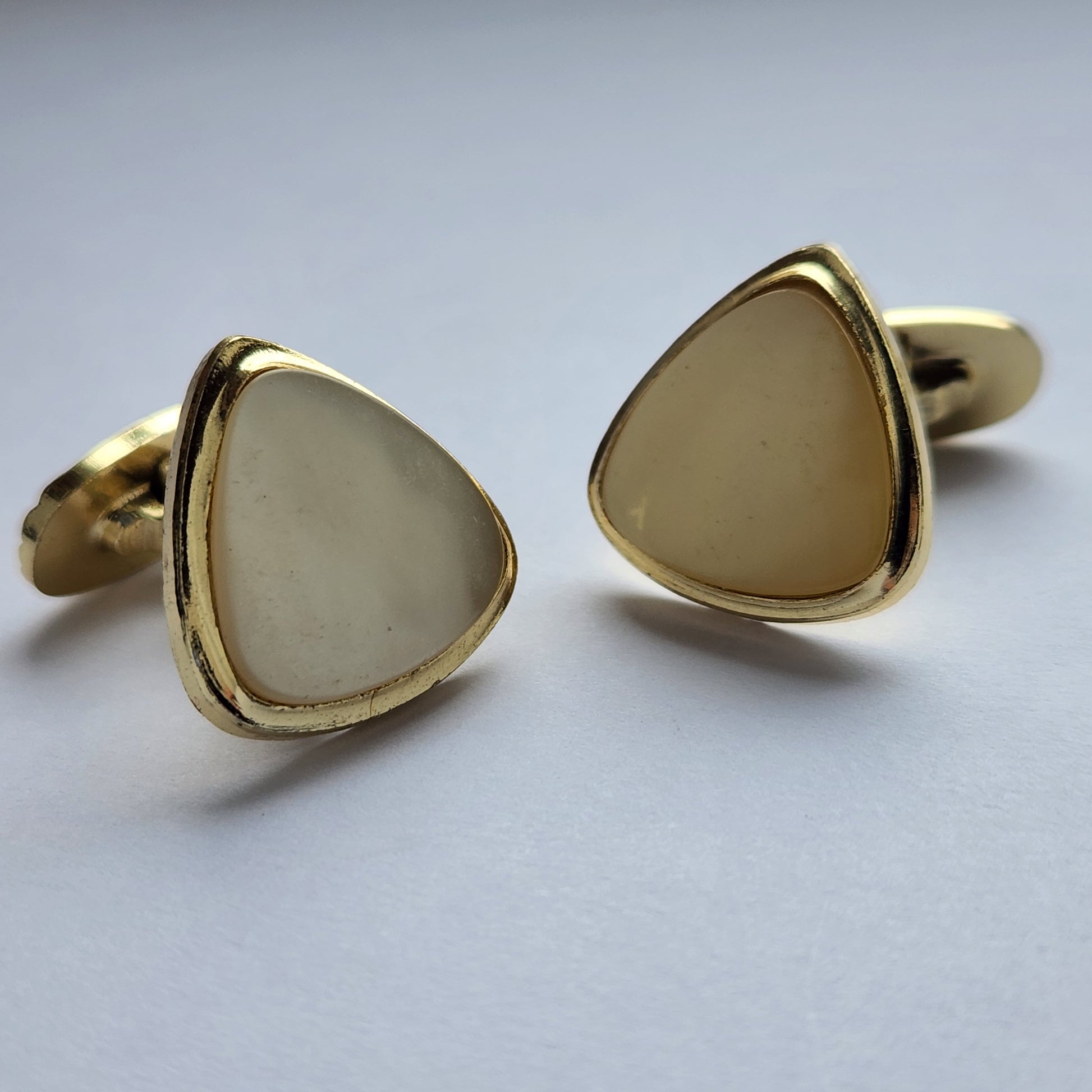 Vintage cufflinks from the front