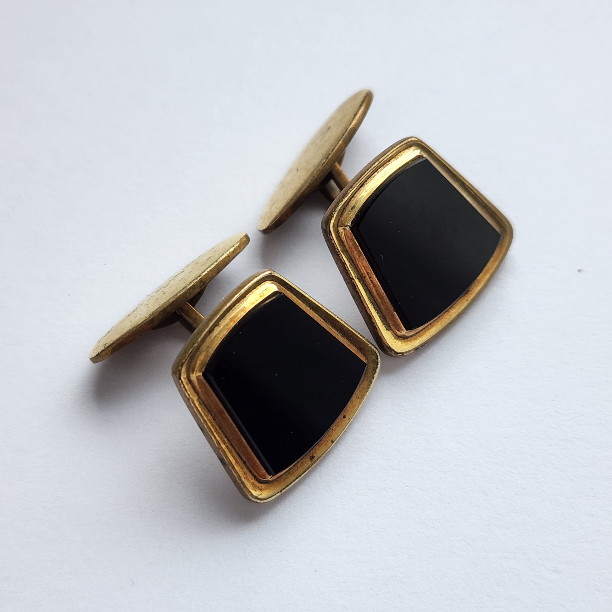 Vintage 1960s German Amerikaner gold tone cufflinks