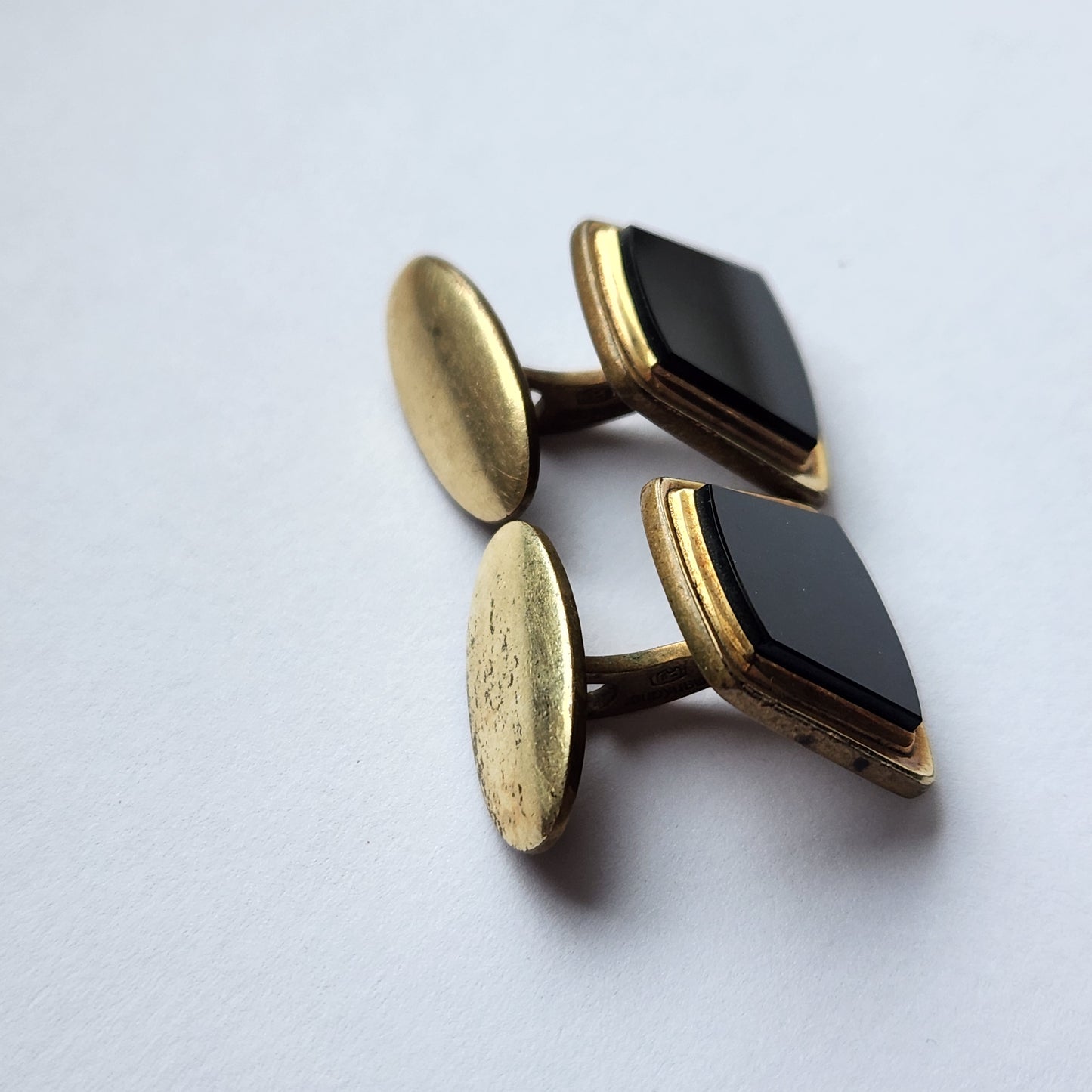 Vintage 1960s German Amerikaner gold tone cufflinks